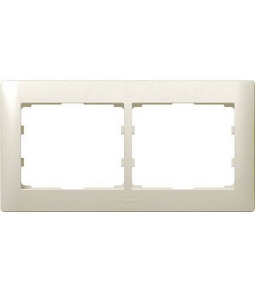Рамка на 2 поста горизонтальная Legrand Galea Life, жемчуг {PRODUCT_REFERENCE}
