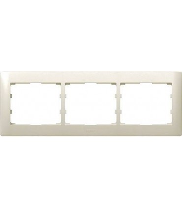 Рамка на 3 поста горизонтальная Legrand Galea Life, жемчуг {PRODUCT_REFERENCE}