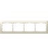 Рамка на 4 поста горизонтальная Legrand Galea Life, жемчуг {PRODUCT_REFERENCE}