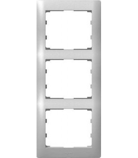 Рамка на 3 поста вертикальная Legrand Galea Life, алюминий {PRODUCT_REFERENCE}