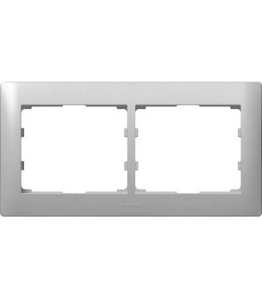 Рамка на 2 поста горизонтальная Legrand Galea Life, алюминий {PRODUCT_REFERENCE}