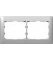 Рамка на 2 поста горизонтальная Legrand Galea Life, алюминий {PRODUCT_REFERENCE}