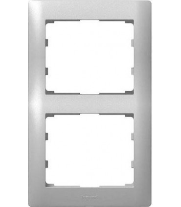 Рамка на 2 поста вертикальная Legrand Galea Life, алюминий {PRODUCT_REFERENCE}