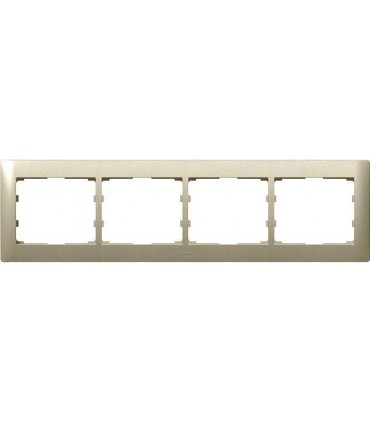 Рамка на 4 поста горизонтальная Legrand Galea Life, титан {PRODUCT_REFERENCE}