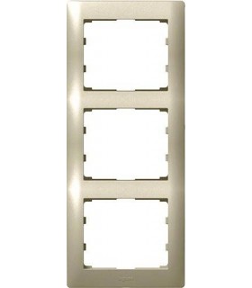 Рамка на 3 поста вертикальная Legrand Galea Life, титан {PRODUCT_REFERENCE}