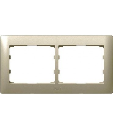Рамка на 2 поста горизонтальная Legrand Galea Life, титан {PRODUCT_REFERENCE}