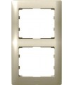 Рамка на 2 поста вертикальная Legrand Galea Life, титан {PRODUCT_REFERENCE}