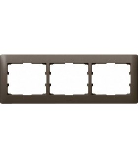 Рамка на 3 поста горизонтальная Legrand Galea Life, темная бронза {PRODUCT_REFERENCE}
