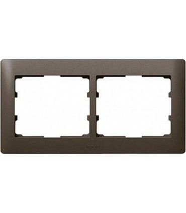 Рамка на 2 поста горизонтальная Legrand Galea Life, темная бронза {PRODUCT_REFERENCE}