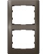 Рамка на 2 поста вертикальная Legrand Galea Life, темная бронза {PRODUCT_REFERENCE}