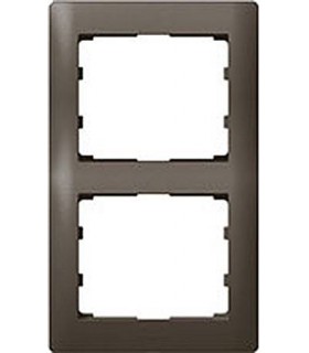 Рамка на 2 поста вертикальная Legrand Galea Life, темная бронза {PRODUCT_REFERENCE}