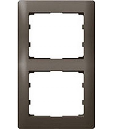 Рамка на 2 поста вертикальная Legrand Galea Life, темная бронза {PRODUCT_REFERENCE}