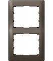 Рамка на 2 поста вертикальная Legrand Galea Life, темная бронза {PRODUCT_REFERENCE}