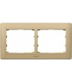 Рамка на 2 поста горизонтальная Legrand Galea Life, кожа/Havana {PRODUCT_REFERENCE}
