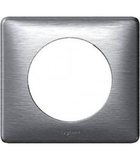 Рамка на 1 пост (2 модуля) Legrand Celiane, алюминий {PRODUCT_REFERENCE}