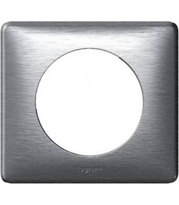 Рамка на 1 пост (2 модуля) Legrand Celiane, алюминий {PRODUCT_REFERENCE}