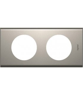 Рамка на 2 поста (2+2 модуля) Legrand Celiane, никель велюр {PRODUCT_REFERENCE}