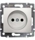 Силовая розетка на винтах Legrand Valena, алюминий {PRODUCT_REFERENCE}