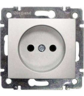 Силовая розетка на винтах Legrand Valena, алюминий {PRODUCT_REFERENCE}