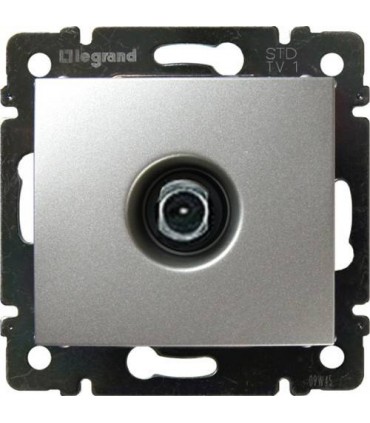 ТВ розетка оконечная 10 дБ - 2400 МГц, Legrand Valena, алюминий {PRODUCT_REFERENCE}