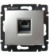 Телефонная розетка RJ 11 - 4 контакта - 1 выход Legrand Valena, алюминий {PRODUCT_REFERENCE}