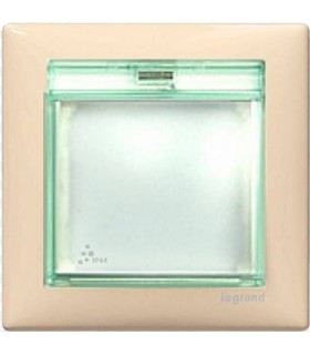Рамка на 1 пост влагозащищенная IP 44 с крышкой Legrand Valena, слоновая кость {PRODUCT_REFERENCE}