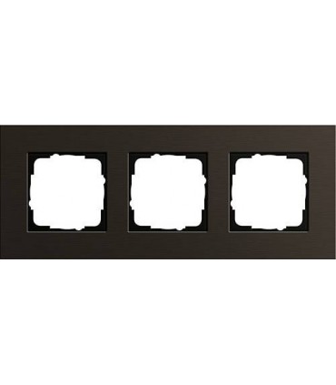 Рамка на 3 поста Gira Esprit, коричневый анодированный алюминий 0213127