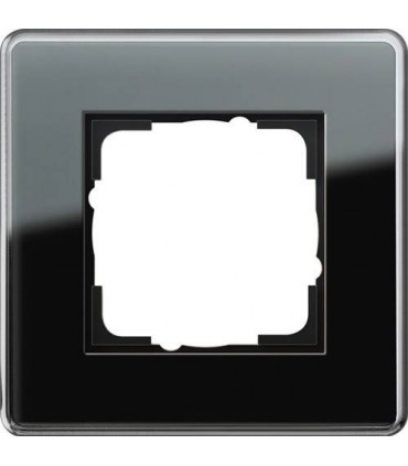 Рамка на 1 пост Gira Esprit Glass C, черное стекло 0211505