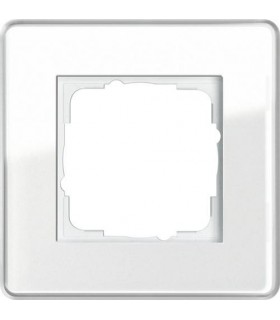 Рамка на 1 пост Gira Esprit Glass C, белое стекло 0211512