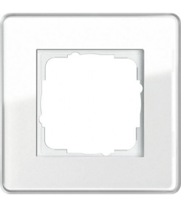 Рамка на 1 пост Gira Esprit Glass C, белое стекло 0211512