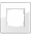 Рамка на 1 пост Gira Esprit Glass C, белое стекло 0211512