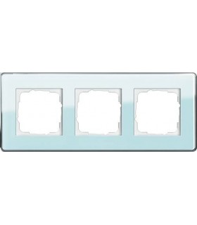 Рамка на 3 поста Gira Esprit Glass C, салатовое стекло 0213518
