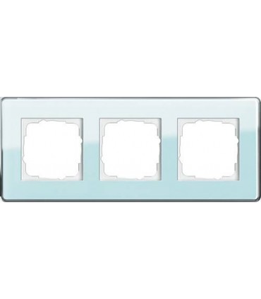 Рамка на 3 поста Gira Esprit Glass C, салатовое стекло 0213518