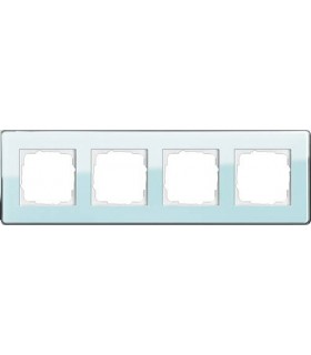 Рамка на 4 поста Gira Esprit Glass C, салатовое стекло 0214518