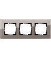 Рамка на 3 поста Gira Esprit Glass C, дымчатое стекло 0213522