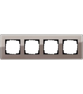 Рамка на 4 поста Gira Esprit Glass C, дымчатое стекло 0214522