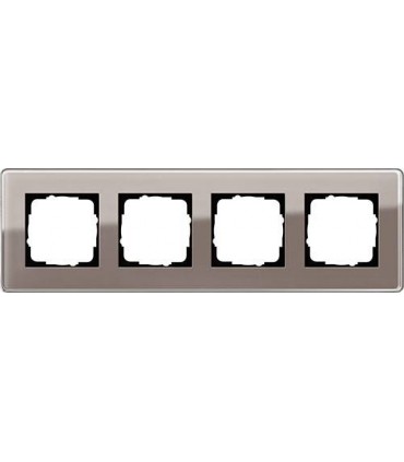 Рамка на 4 поста Gira Esprit Glass C, дымчатое стекло 0214522