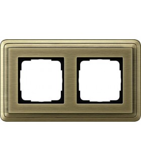 Рамка на 2 поста Gira ClassiX, бронза 0212621