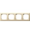 Рамка на 4 поста Gira Standard 55, кремовый глянец 021401