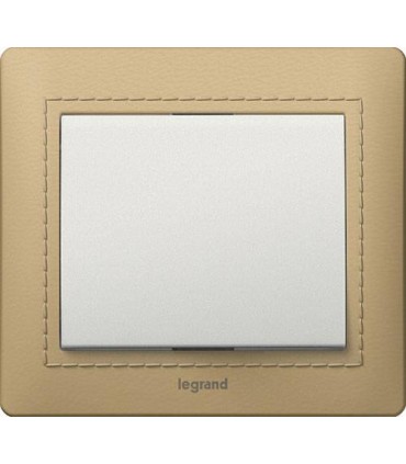 Выключатель Legrand Galea Life Leather Havana/жемчуг 771990 {PRODUCT_REFERENCE}