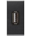 Механизм зарядного устройства USB (1 модуль) 750 мА ABB Niessen Zenit, антрацит N2185 AN