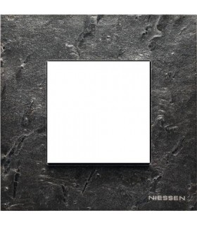 Рамка на 1 пост (2 модуля) ABB Niessen Zenit, сланец  N2271 PZ