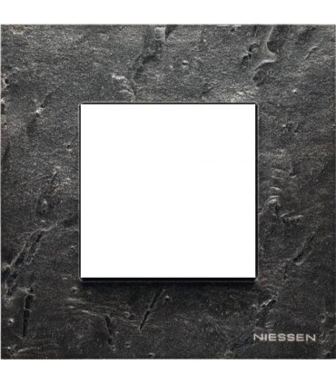 Рамка на 1 пост (2 модуля) ABB Niessen Zenit, сланец  N2271 PZ