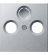 Накладка TV/FM/SAT розетки Gira System 55, алюминий 086926