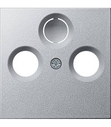 Накладка TV/FM/SAT розетки Gira System 55, алюминий 086926
