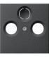 Накладка TV/FM/SAT розетки Gira System 55, антрацит 086928