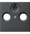 Накладка TV/FM/SAT розетки Gira System 55, антрацит 086928