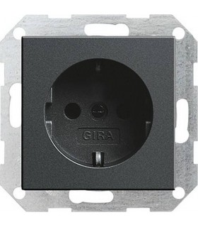 Розетка с/з Gira System 55, антрацит 018828
