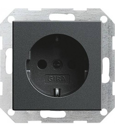 Розетка с/з Gira System 55, антрацит 018828