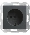 Розетка с/з Gira System 55, антрацит 018828